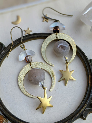 Druzy Celestial Earrings 13