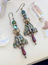 Load image into Gallery viewer, Deathhead Moth Vintage Style Earrings