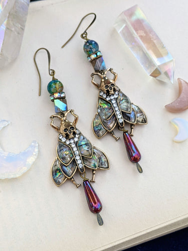 Deathhead Moth Vintage Style Earrings