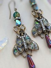 Load image into Gallery viewer, Deathhead Moth Vintage Style Earrings