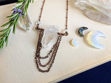 Load image into Gallery viewer, Quartz Point Chain Drape Necklace