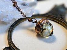 Load image into Gallery viewer, Botanical Acorn Necklace - Cornflower 2