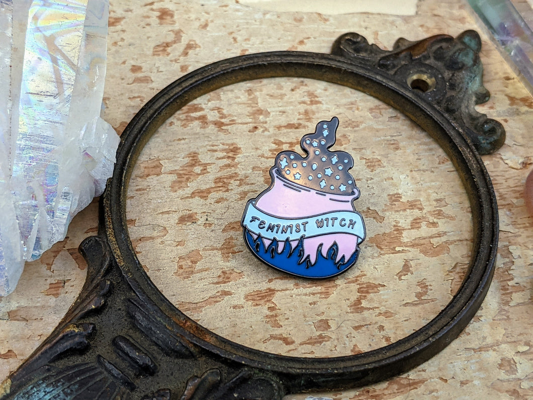 Feminist Witch Pin