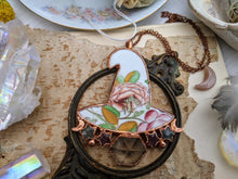 Load image into Gallery viewer, Witches&#39; Tea Party - Cottagecore Ceramic Witch Hat Electroformed Necklace #1
