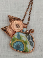 Load image into Gallery viewer, Cottagecore Ceramic Pumpkin Electroformed Necklace