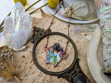 Load image into Gallery viewer, Cottagecore Ceramic Cauldron Electroformed Necklace