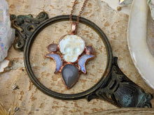 Load image into Gallery viewer, Cottagecore Ceramic Skull Electroformed Necklace 1