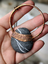 Load image into Gallery viewer, Copper Electroformed Welsh Beach Pebble Worry Stone Necklace 2