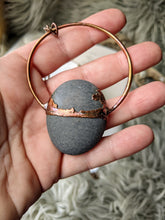 Load image into Gallery viewer, Copper Electroformed Welsh Beach Pebble Worry Stone Necklace 7