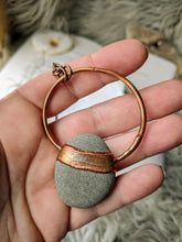 Load image into Gallery viewer, Copper Electroformed Welsh Beach Pebble Worry Stone Necklace 8