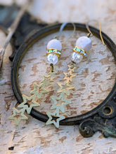 Load image into Gallery viewer, Agate Shooting Star Earrings