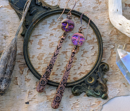 Man in the Moon Moondrop Earrings
