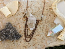 Load image into Gallery viewer, Chunky Quartz Chain Drape Necklace