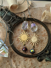 Load image into Gallery viewer, Aura Quartz Sun Earrings