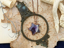 Load image into Gallery viewer, Electroformed Amethyst Star Necklace 1