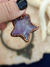 Load image into Gallery viewer, Electroformed Amethyst Star Necklace 2