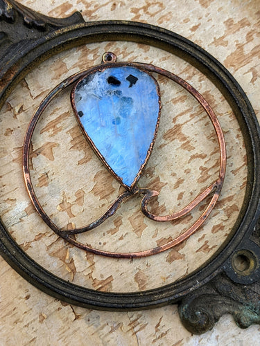 Electroformed Moonstone Wave Necklace 2