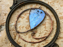 Load image into Gallery viewer, Electroformed Moonstone Wave Necklace 2