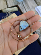 Load image into Gallery viewer, Electroformed Moonstone Wave Necklace 1
