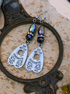 Metal Ouija Planchette Earrings 1