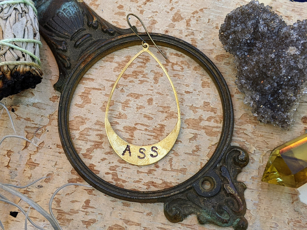 ASS - *Single* Stamped Brass Earring - Mix & Match