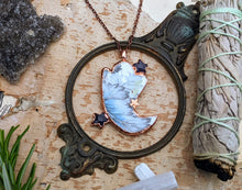 Load image into Gallery viewer, Cottagecore Ceramic Ghost Electroformed Necklace #1