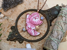 Load image into Gallery viewer, Cottagecore Ceramic Ghost Electroformed Necklace #3