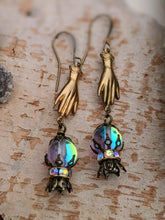 Load image into Gallery viewer, Fortune Teller Crystal Ball Earrings - Future is Clear