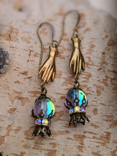 Fortune Teller Crystal Ball Earrings - Future is Clear