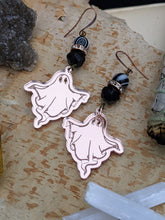 Load image into Gallery viewer, Reflective Rose Gold Ghost Earrings