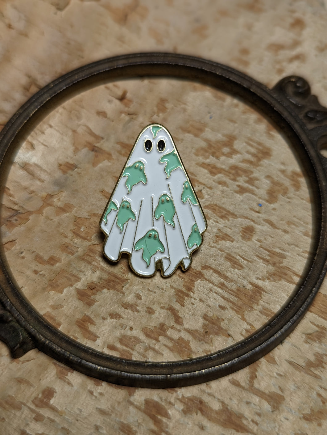 Cottagecore Floral Ghost Pin