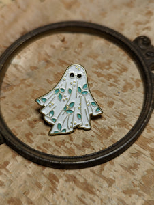 Cottagecore Floral Ghost Pin 2