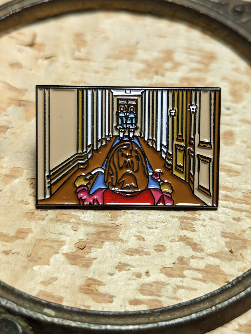 The Shining Tricycle and Twins Scene Pin