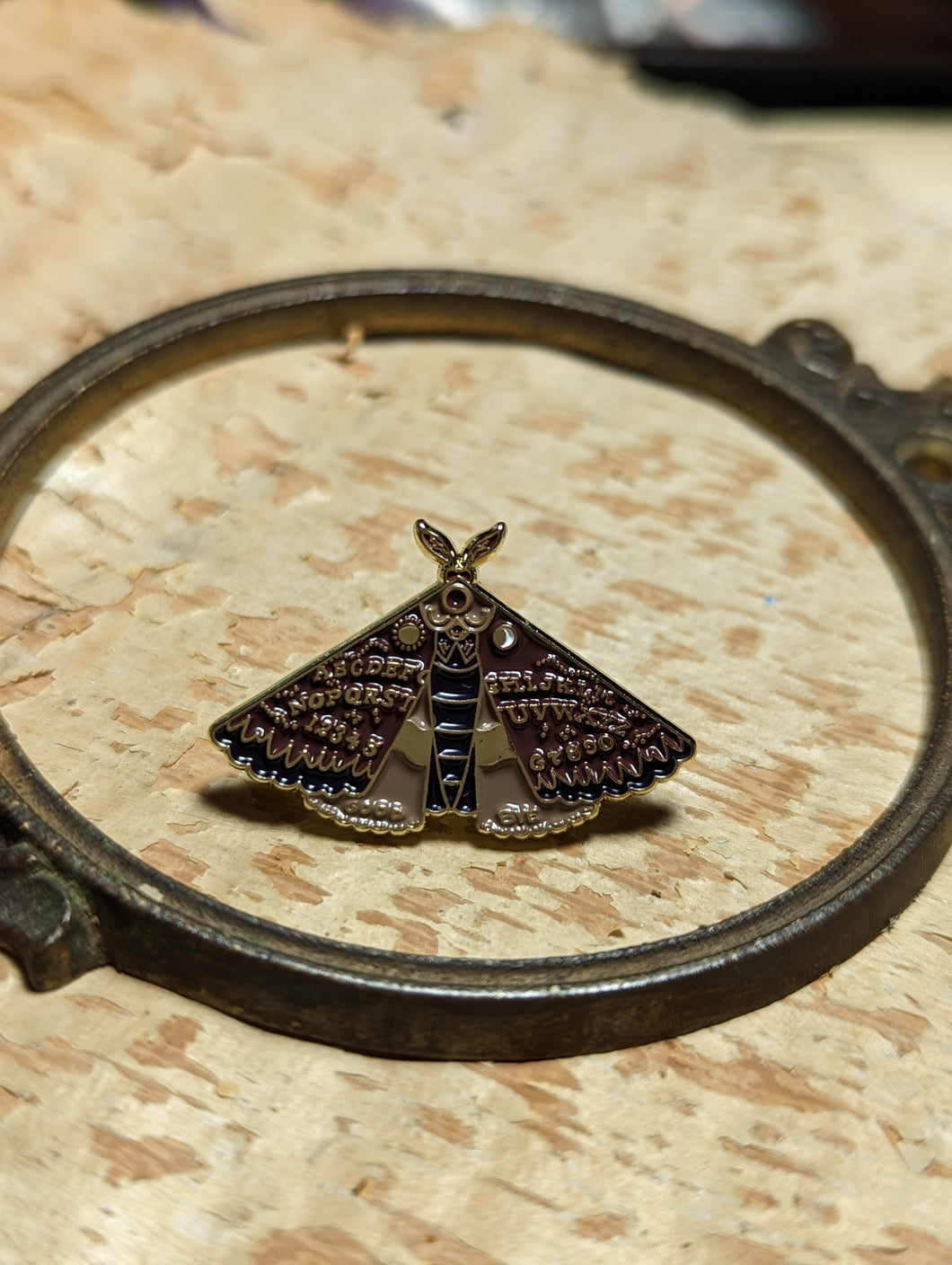 Ouija Moth Pin
