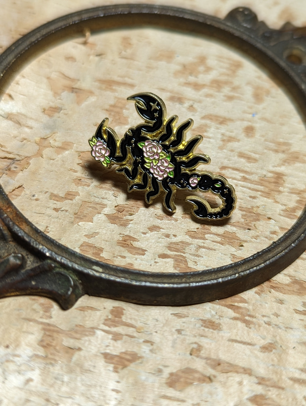 Floral Scorpion Pin