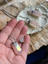 Load image into Gallery viewer, Aura Rose Quartz Perfume Bottle Necklace