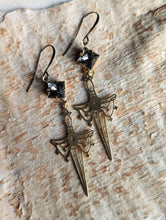 Load image into Gallery viewer, Rhinestone Sword Earrings 1