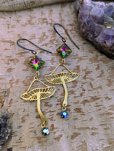 Load image into Gallery viewer, Rhinestone Mushroom Earrings 2