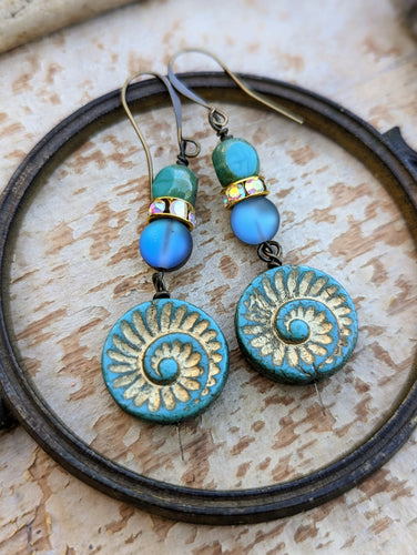 Ammonite Earrings II