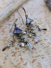 Load image into Gallery viewer, Jellyfish Earrings - Dusky Iridescent Purple