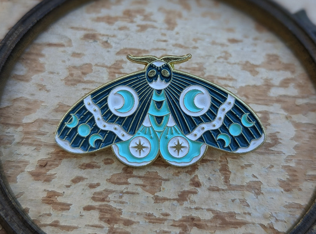 Triple Goddess Moth Pin