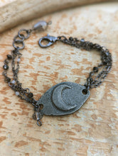 Load image into Gallery viewer, Pewter Moon Bracelet