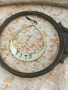 TITS - *Single* Stamped Brass Earring - Mix & Match