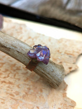Load image into Gallery viewer, Size 8 Titanium Coated Amethyst Electroformed Ring