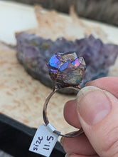 Load image into Gallery viewer, Size 11.5 Aura Amethyst Electroformed Ring