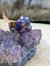 Load image into Gallery viewer, Size 11.5 Aura Amethyst Electroformed Ring