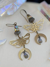Load image into Gallery viewer, Celestial Moth Earrings